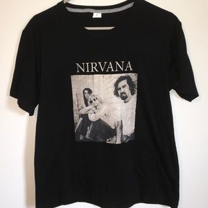NIRVANA GRAPHIC BAND TEE KURT COBAIN